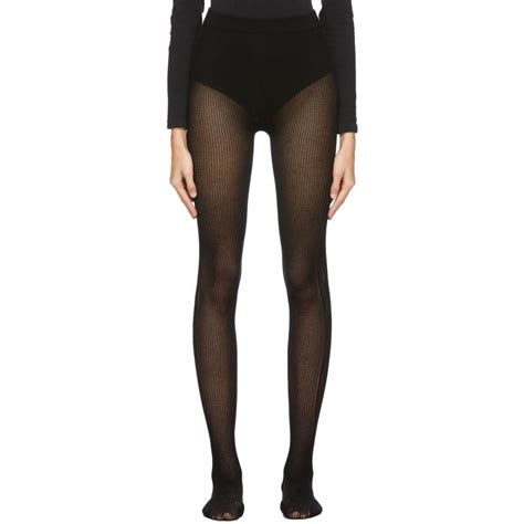 designer gucci leggings|Gucci black distressed tights.